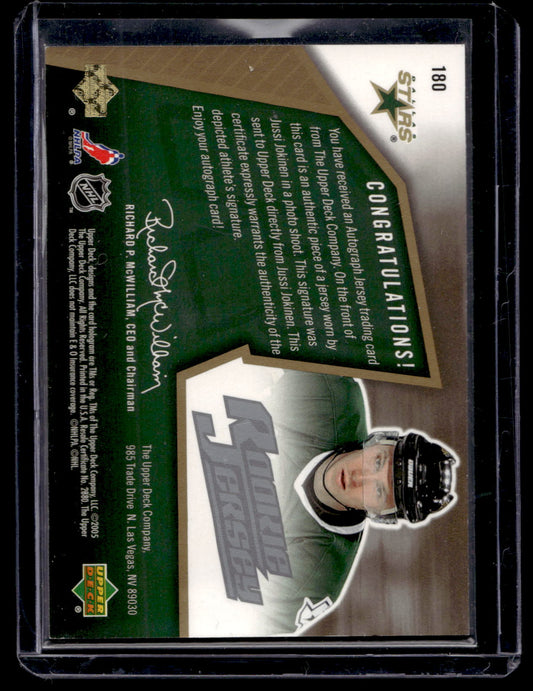 2005-06 Upper Deck SPx - Rookie Jersey - Jussi Jokinen #180 /1499 RC