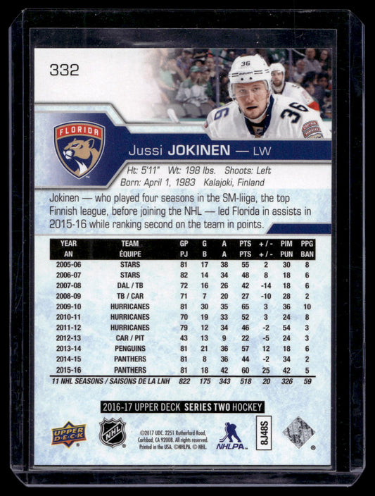 2016-17 Upper Deck - UD Exclusives - Jussi Jokinen #332 /100