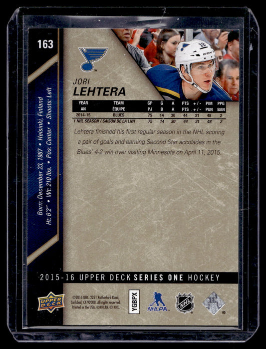 2015-16 Upper Deck - UD Exclusives - Jori Lehtera #163 /100