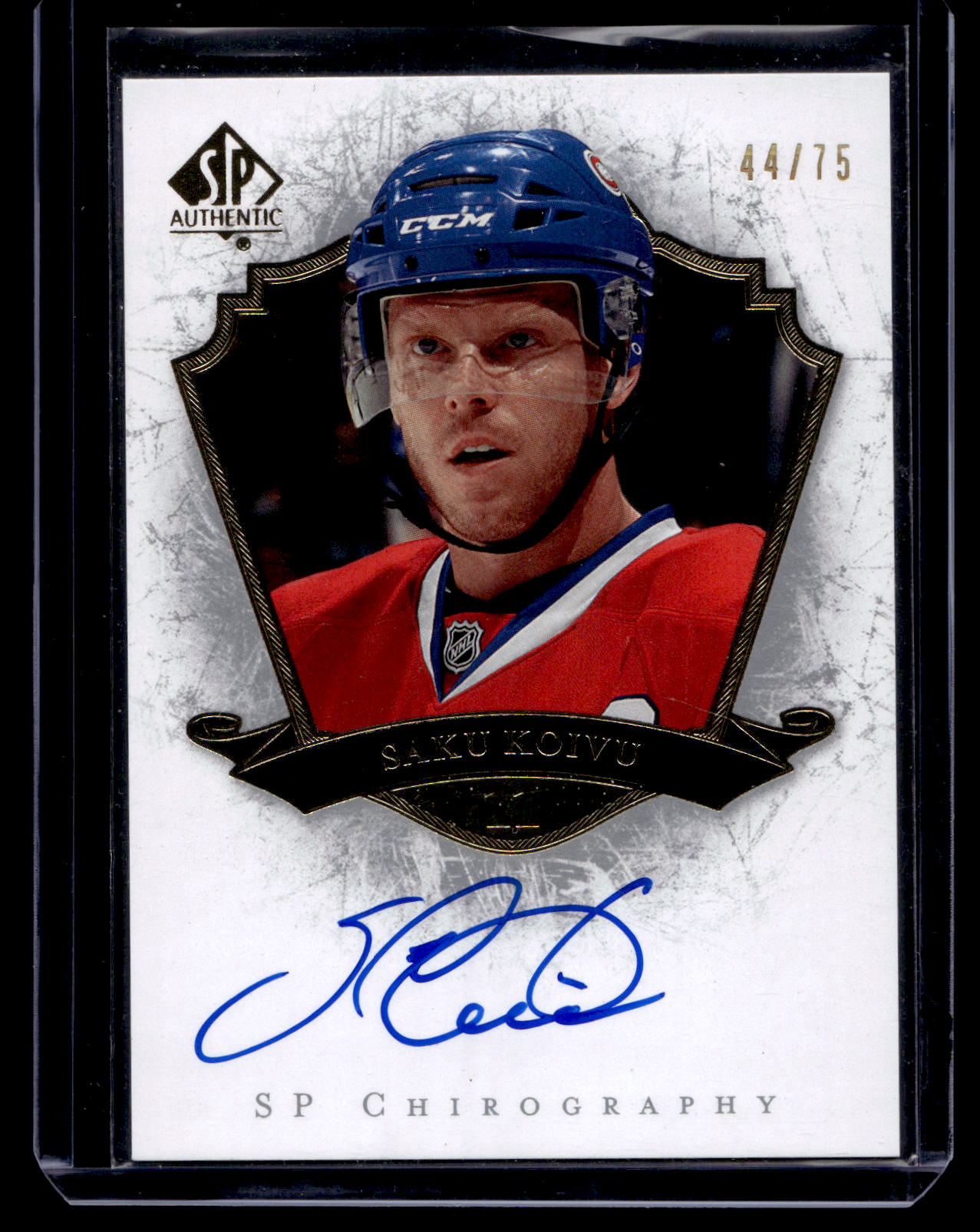 2007-08 Upper Deck SP Authentic - SP Chirography - Saku Koivu #SK /75