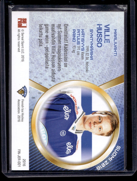 2016 Sereal Team Finland Jerseys - Ville Husso #FIN-JER-001 /111