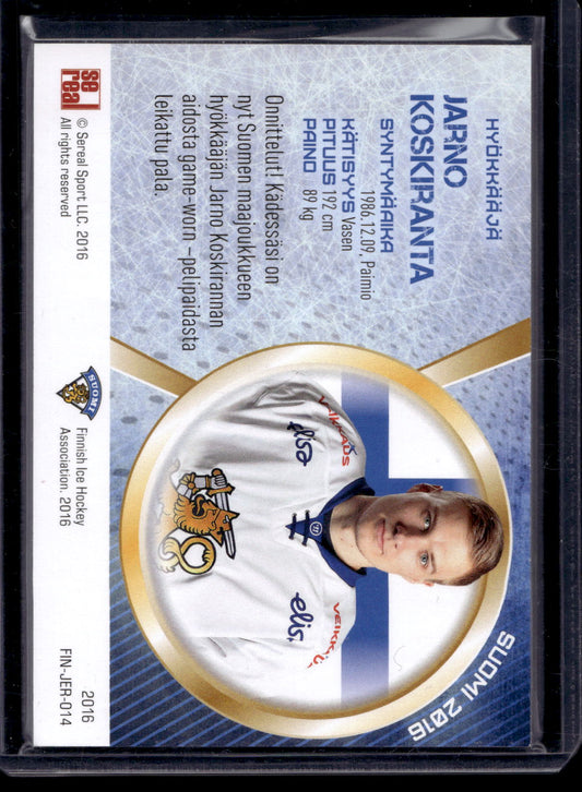 2016 Sereal Team Finland Jerseys - Jarno Koskiranta #FIN-JER-014 /111