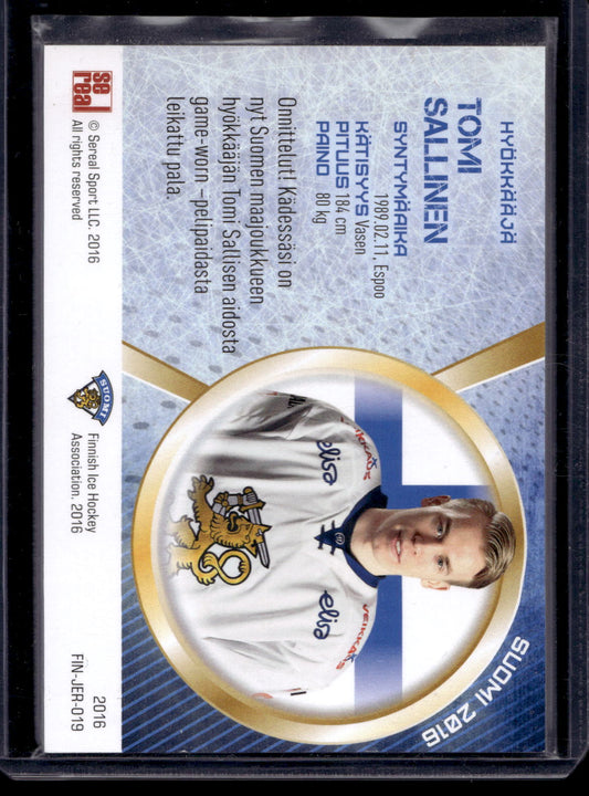 2016 Sereal Team Finland Jerseys - Tomi Sallinen #FIN-JER-019 /111