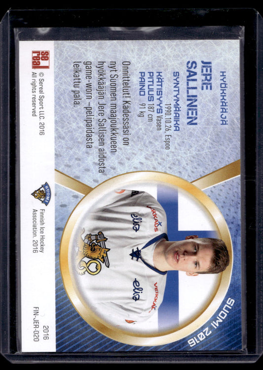 2016 Sereal Team Finland Jerseys - Jere Sallinen #FIN-JER-020 /111