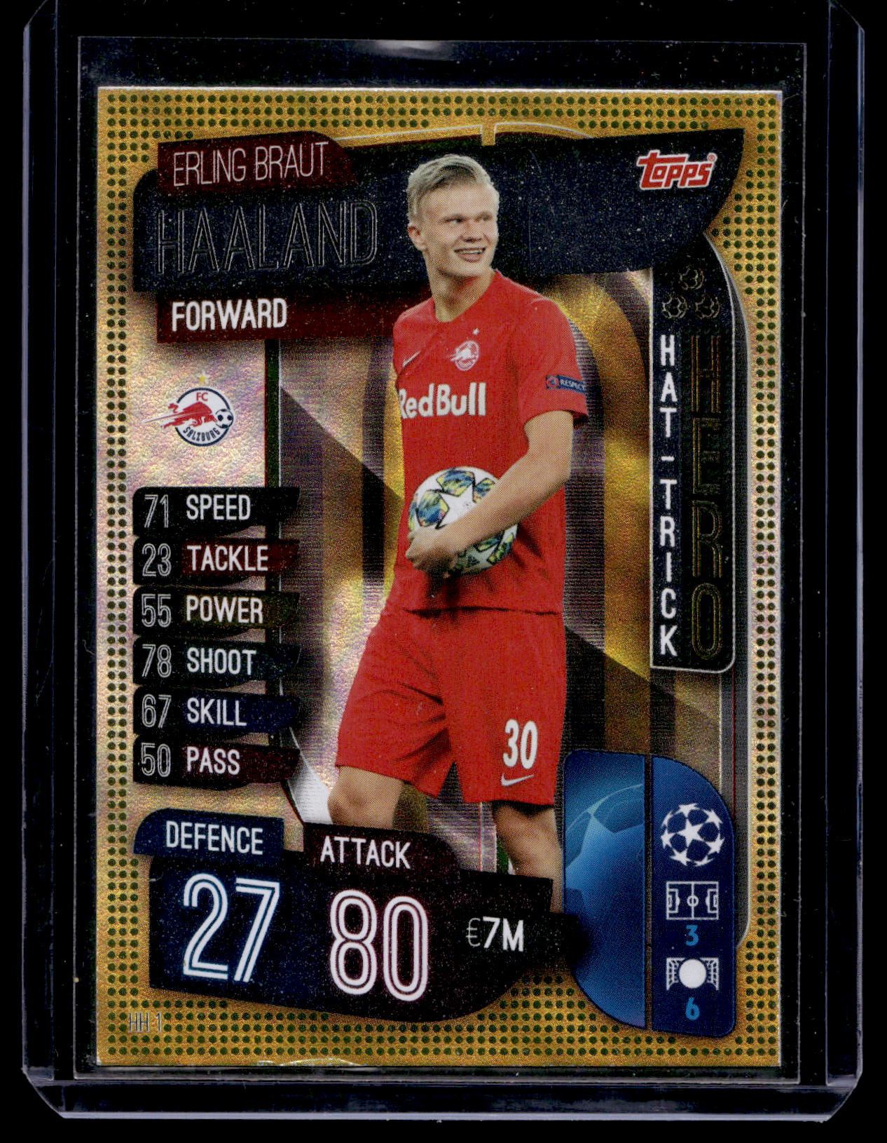2019-20 Topps UCL Match Attax Extra - Hat-Trick Hero - Erling Haaland #HH1 RY