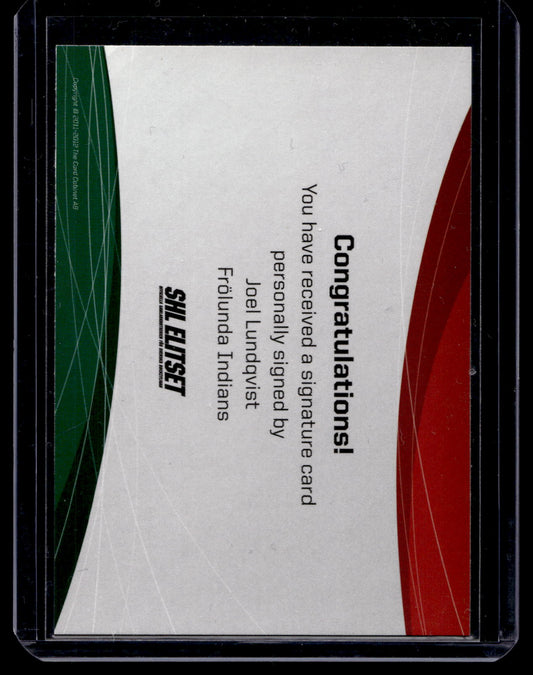 2011-12 SHL Signatures - Joel Lundqvist