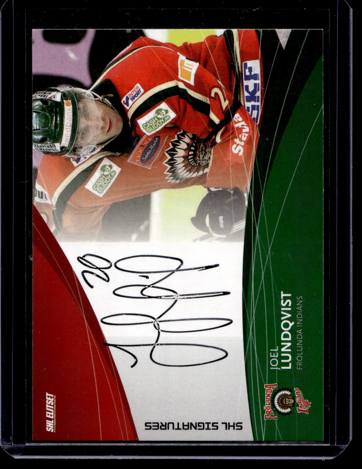 2011-12 SHL Signatures - Joel Lundqvist
