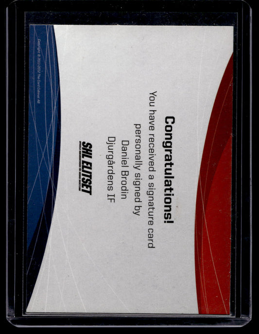 2011-12 SHL Signatures - Daniel Brodin