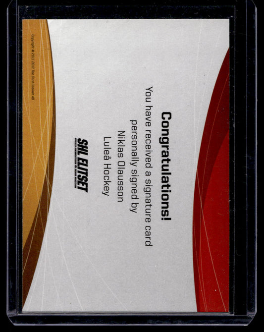 2011-12 SHL Signatures - Niklas Olausson