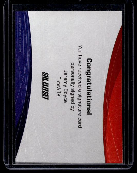 2011-12 SHL Signatures - Jeremy Boyce