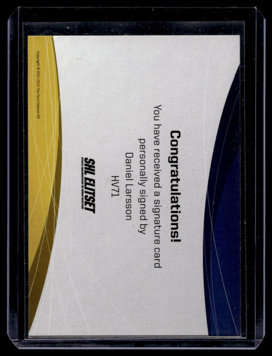 2011-12 SHL Signatures - Daniel Larsson