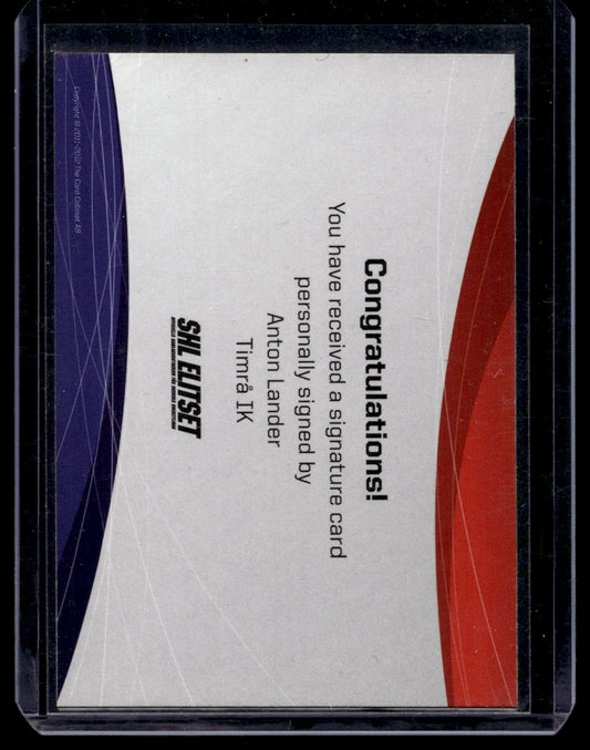 2011-12 SHL Signatures - Anton Lander