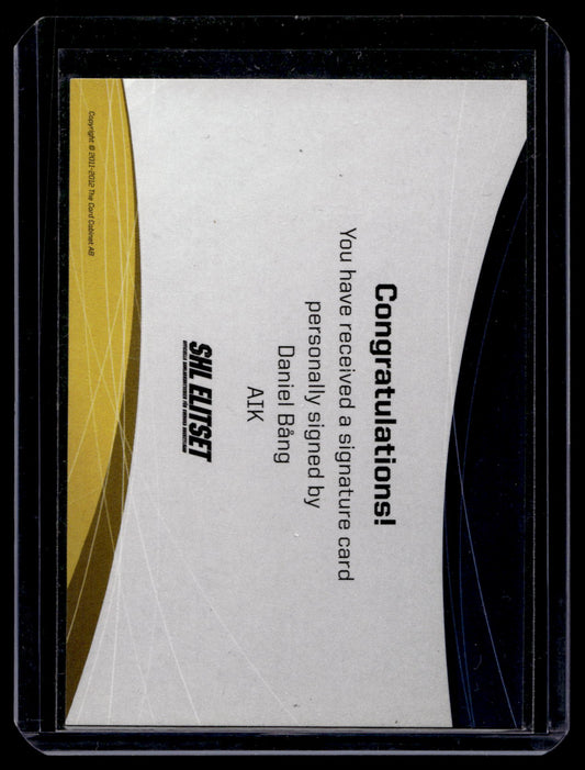 2011-12 SHL Signatures - Daniel Bång