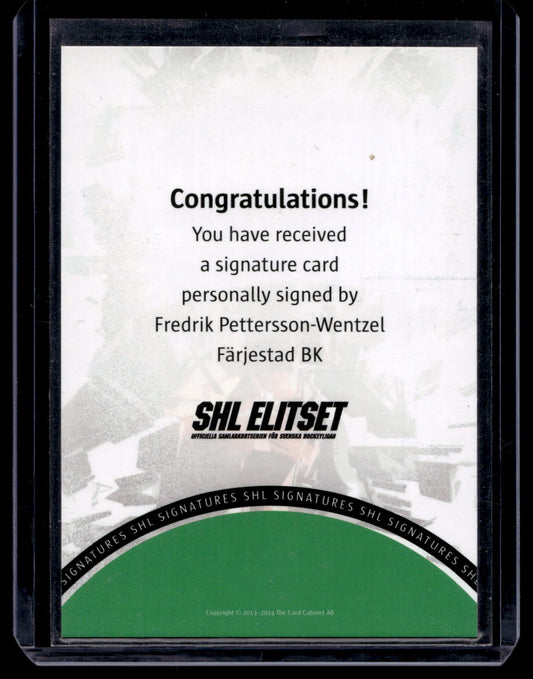 2013-14 SHL Signatures - Fredrik Pettersson-Wentzel