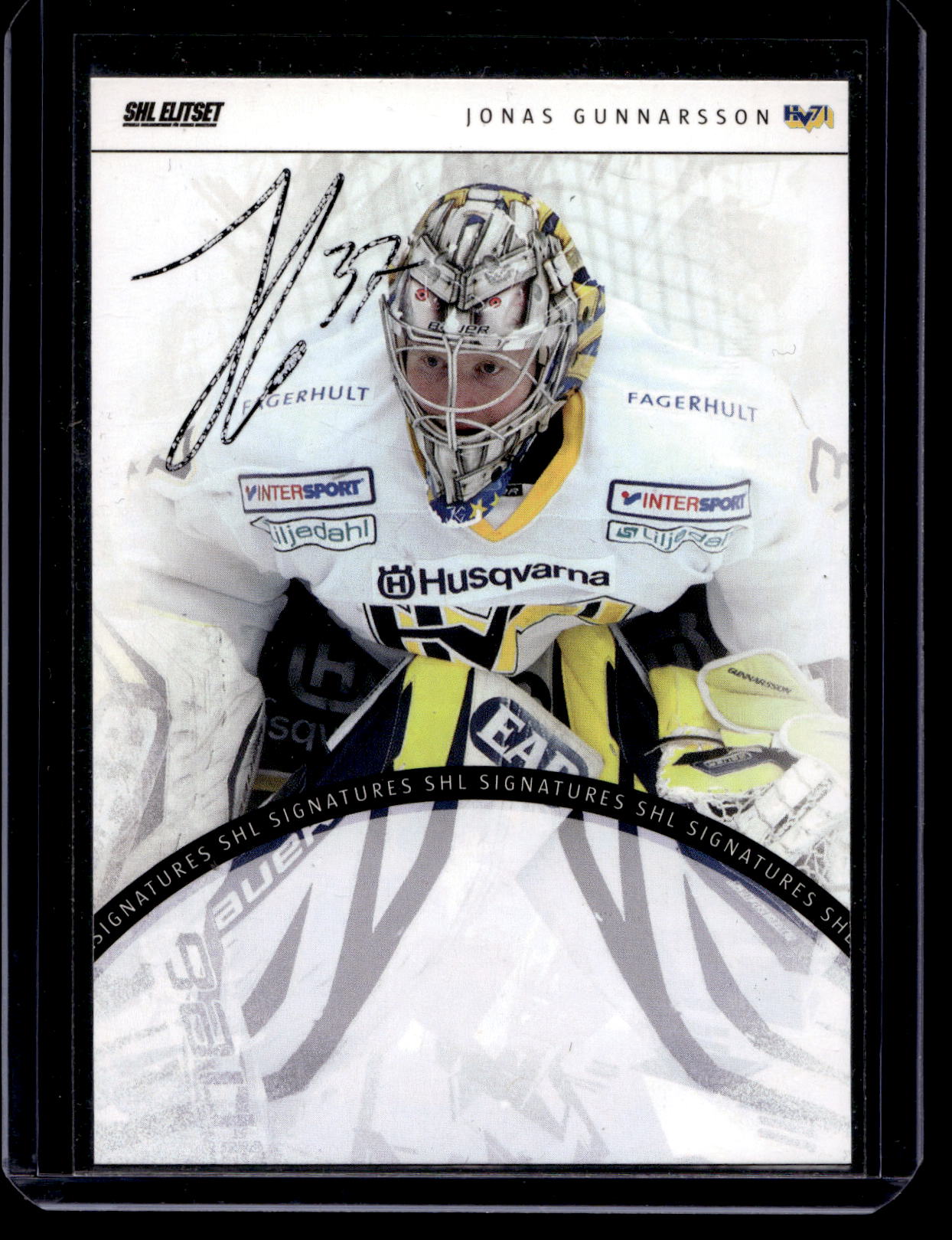 2013-14 SHL Signatures - Johan Gunnarsson