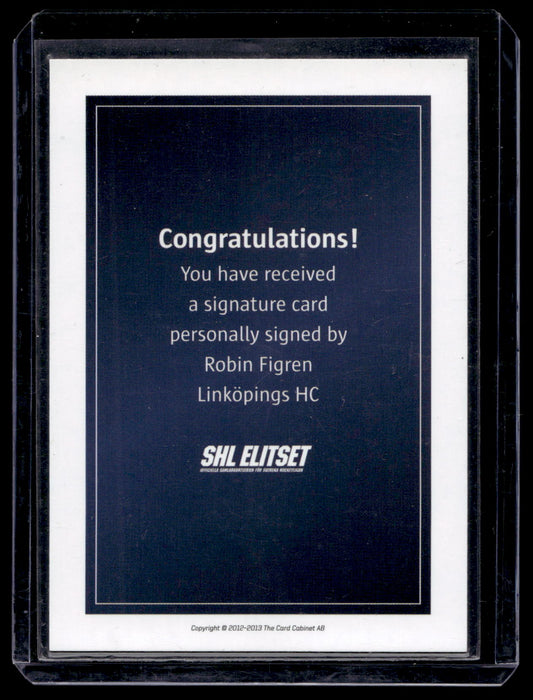 2011-12 SHL Signatures - Robin Figren