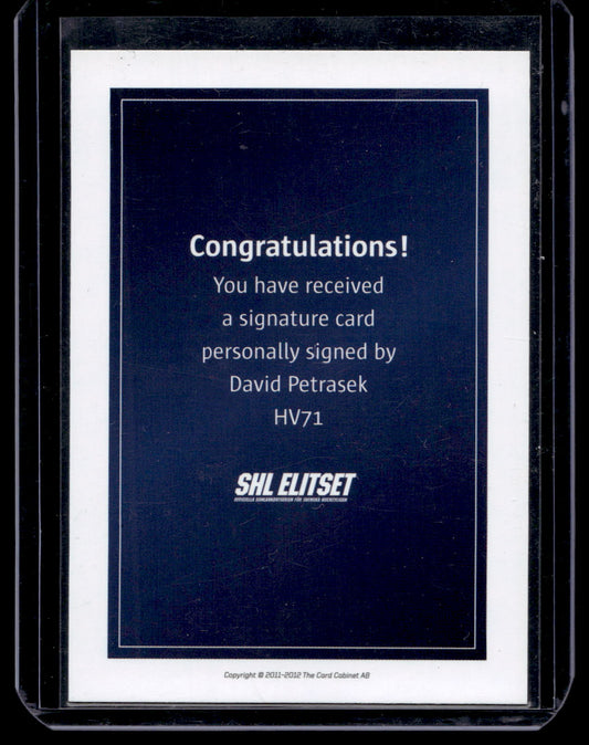 2011-12 SHL Signatures - David Petrasek