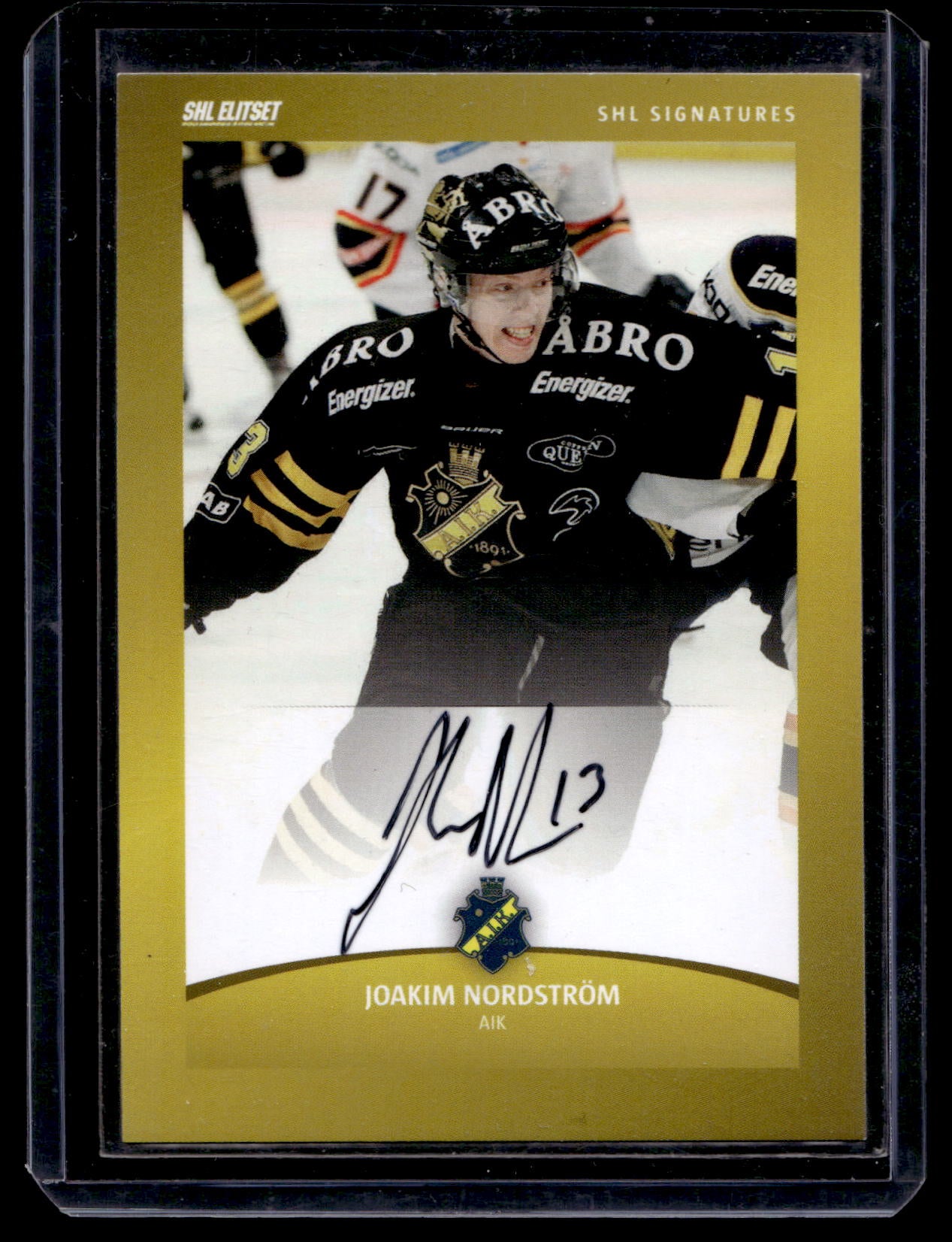 2011-12 SHL Signatures - Joakim Nordström