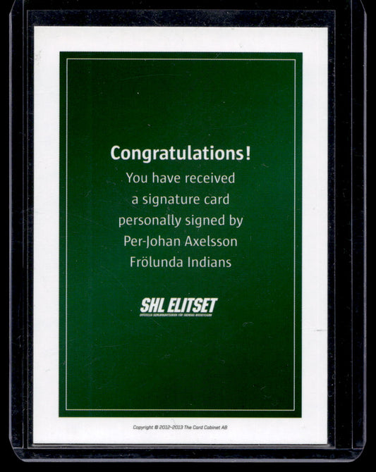 2011-12 SHL Signatures - Per-Johan Axelsson