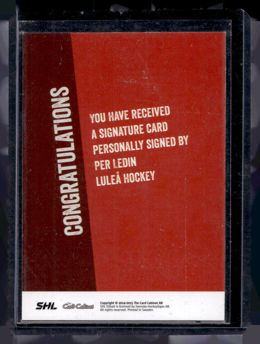 2014-15 SHL Signatures - Per Ledin