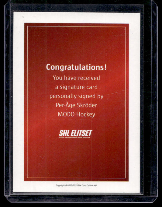 2011-12 SHL Signatures - Per-Åge Skröder