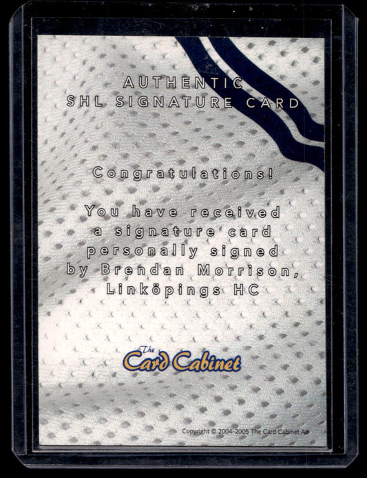 2004-05 SHL Signatures - Brendan Morrison