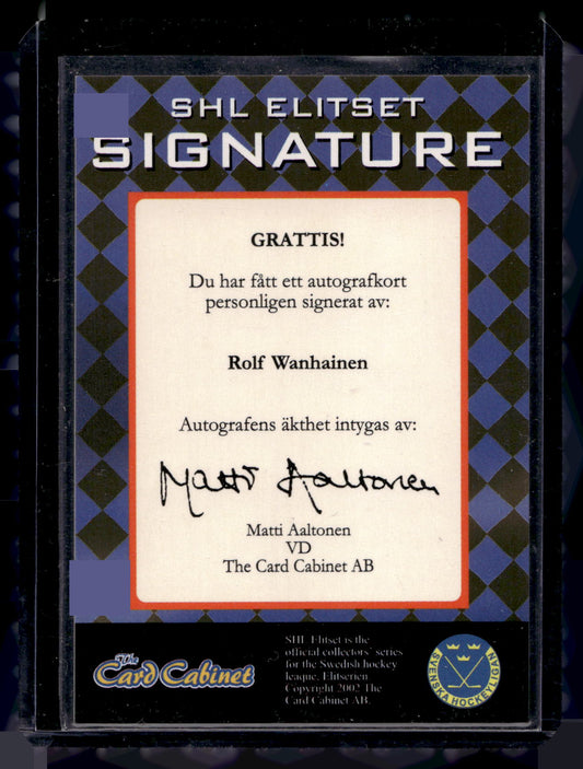 2002-03 SHL Signatures - Rolf Wanhainen