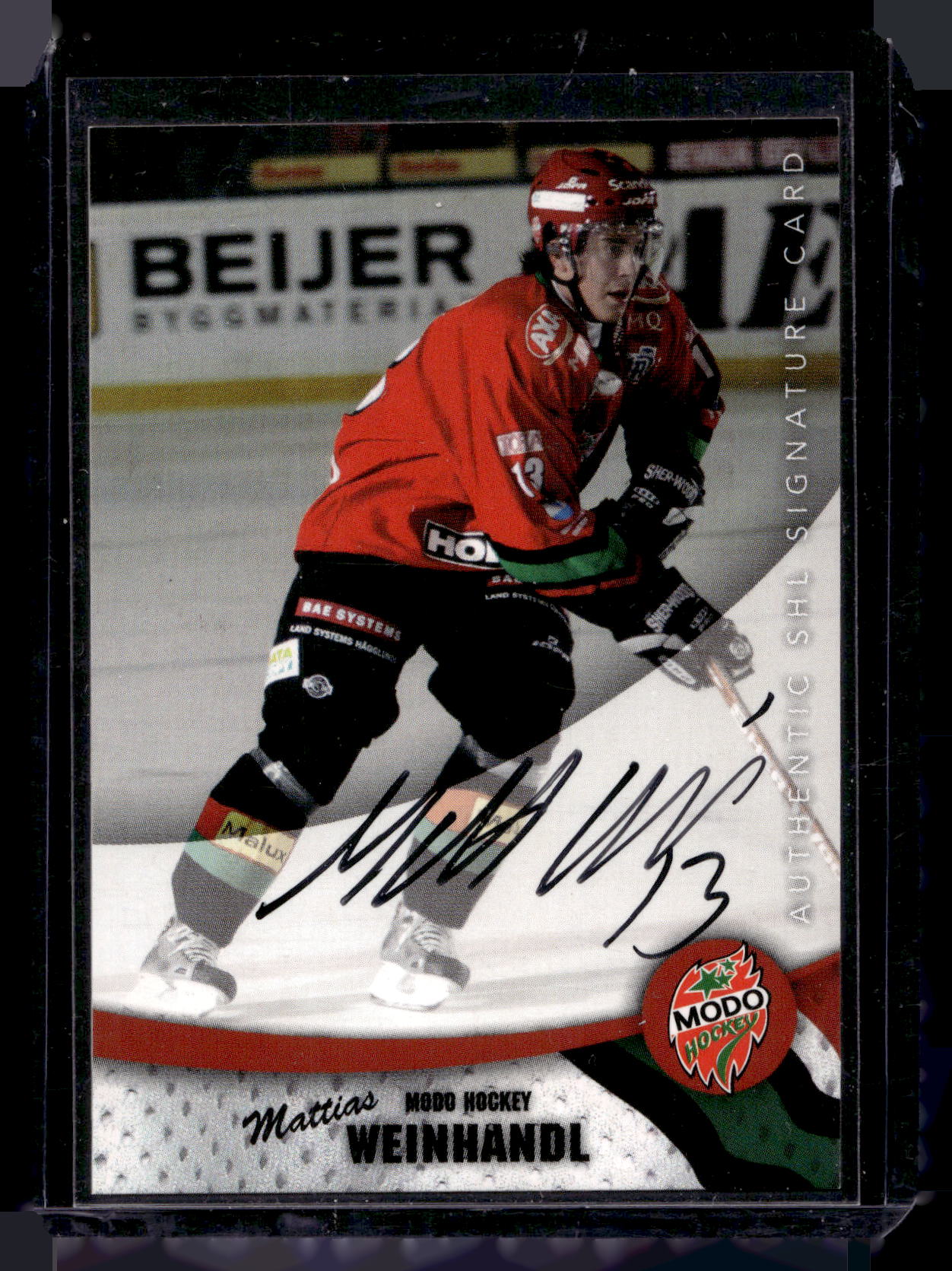 2004-05 SHL Signatures - Mattias Weinhandl