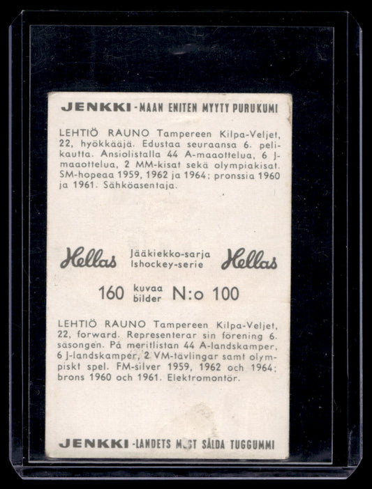 1965 Hellas Jenkki Jääkiekkosarja - Rauno Lehtiö #100