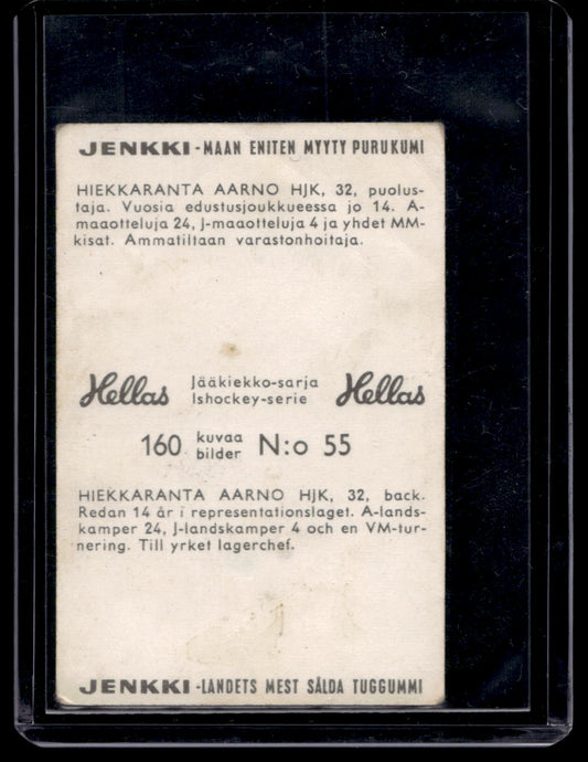 1965 Hellas Jenkki Jääkiekkosarja - Aarno Hiekkaranta #55