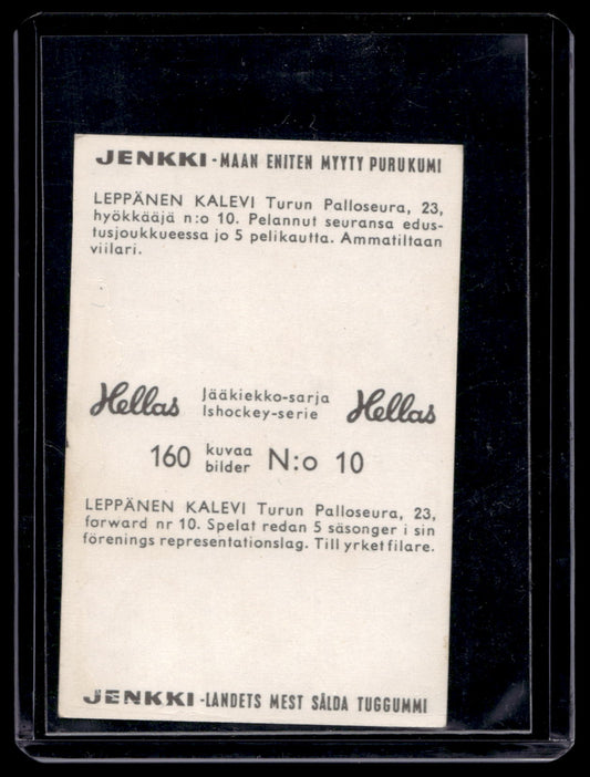 1965 Hellas Jenkki Jääkiekkosarja - Kalevi Leppänen #10