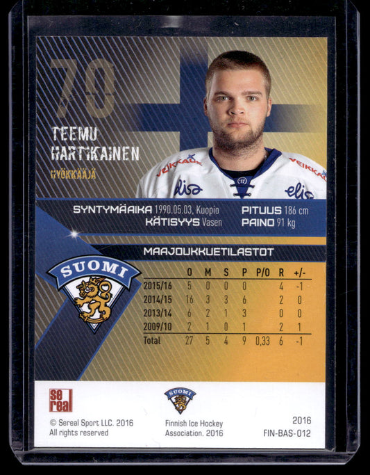 2016 Sereal Team Finland Silver - Teemu Hartikainen #FIN-BAS-012 /60