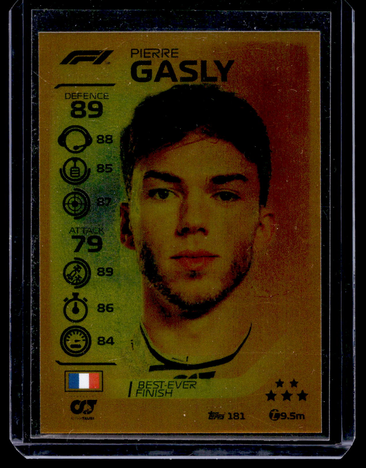 2020 Topps F1 Turbo Attax - Gold Race Winner - Pierre Gasly #181 RY