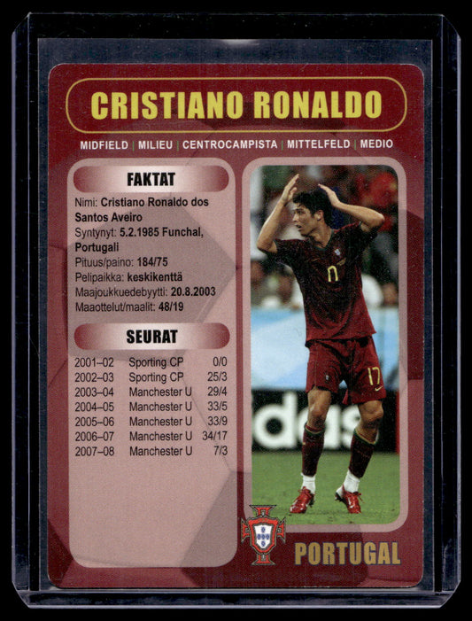 2008 Boing Magazine - Finnish Promos - Cristiano Ronaldo #B1