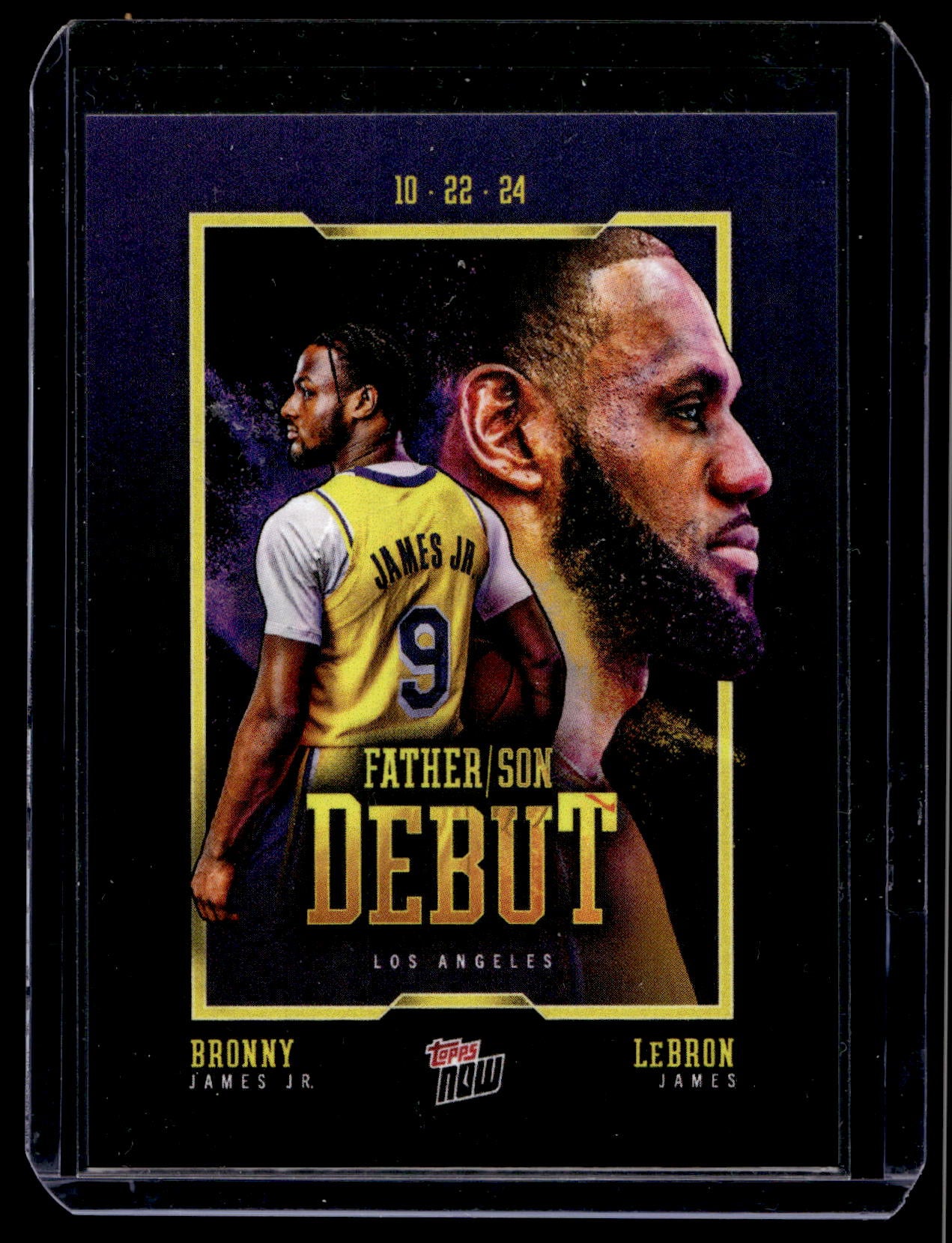 2024-25 Topps Now - Online Exclusive - Bronny James / LeBron James #1 RY