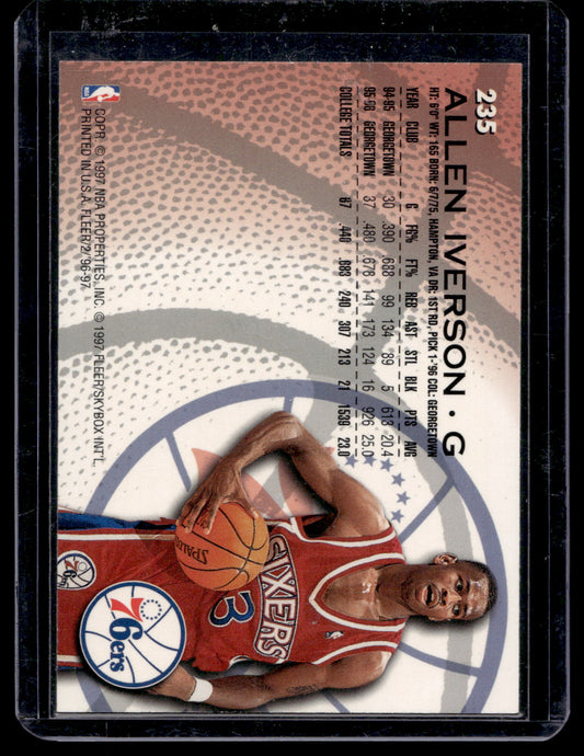 1996-97 Fleer - Allen Iverson #235 RC