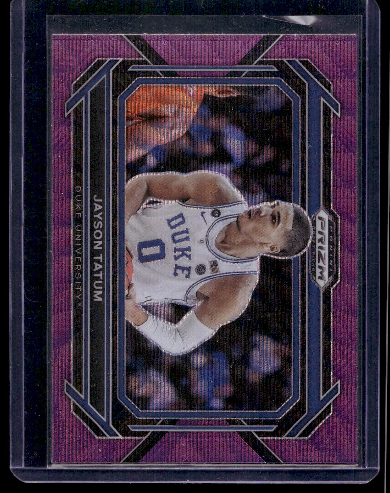 2023 Panini Prizm Draft Picks - Purple Wave Prizm Variations - Jayson Tatum #51