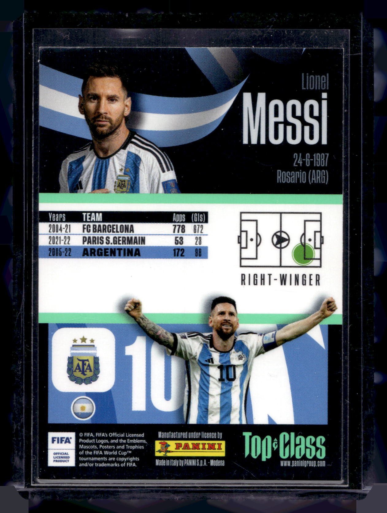 2023 Panini Adrenalyn XL Top Class - Masterclass - Lionel Messi #237