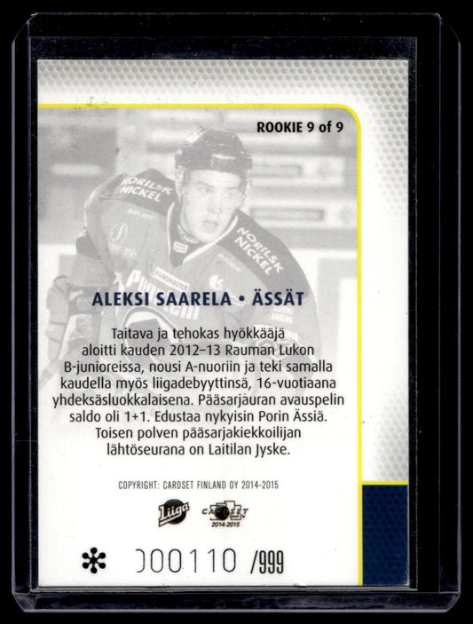 2014-15 Cardset Rookie - Aleksi Saarela /999