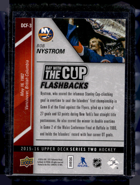 2015-16 Upper Deck - Day with the Cup Flashbacks - Bob Nystrom #DCF-3