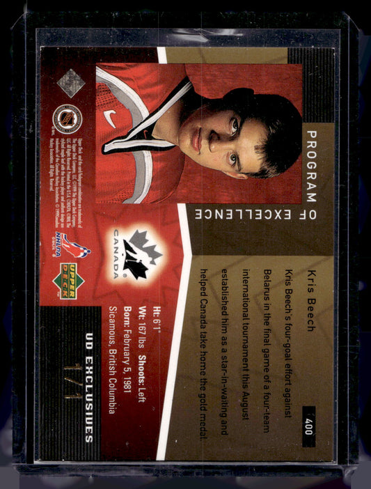 1998-99 Upper Deck - Gold UD Exclusives - Kris Beech #400 1of1