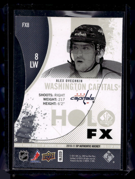 2010-11 Upper Deck SP Authentic - Holo FX - Die-Cut - Alex Ovechkin #FX8