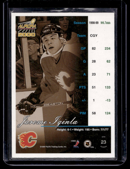 1999-00 Pacific Aurora - Premiere Date - Jarome Iginla #23 /60
