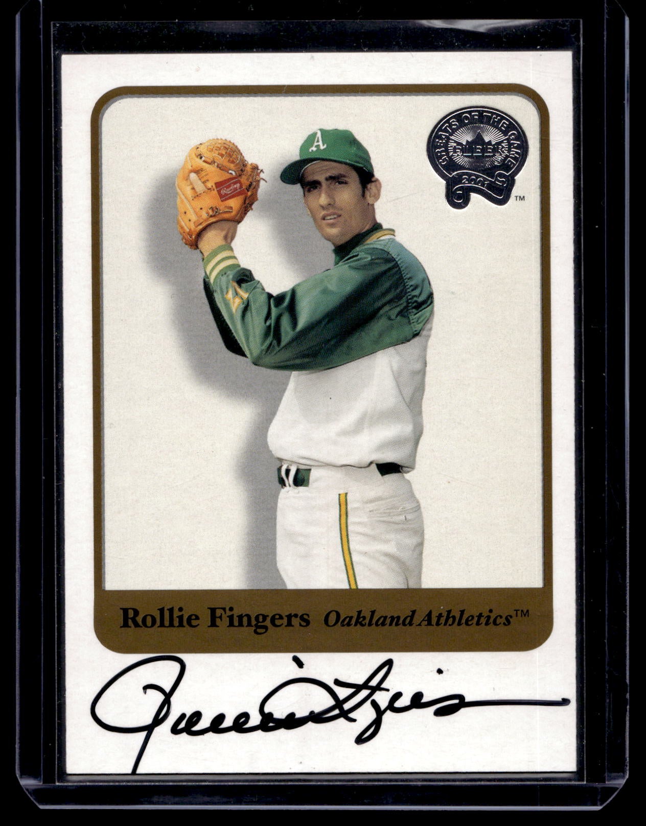 2001 Fleer Greats of the Game - Autographs - Rollie Fingers
