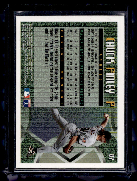 1995 Topps Finest - Refractor - Chuck Finley #87
