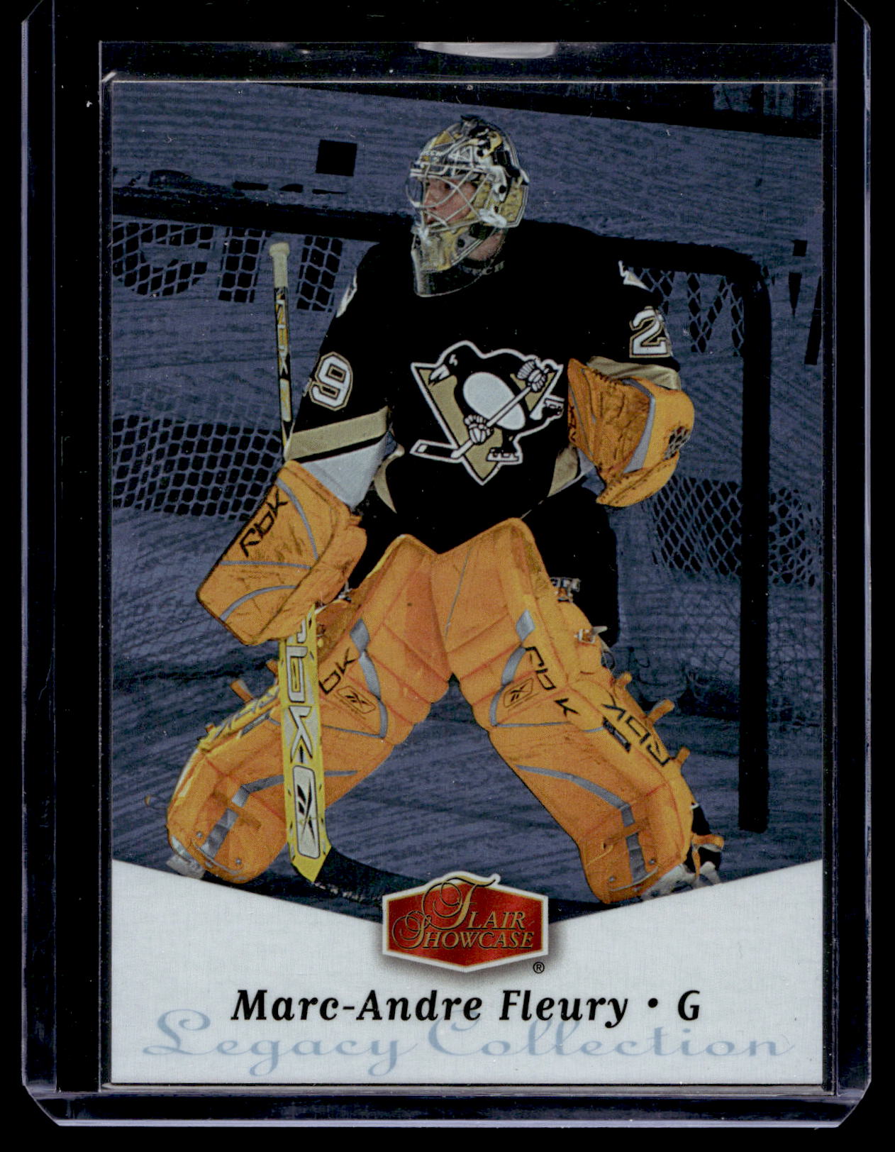 2006-07 Flair Showcase - Legacy Collection - Press Level - Marc-Andre Fleury #157 /100