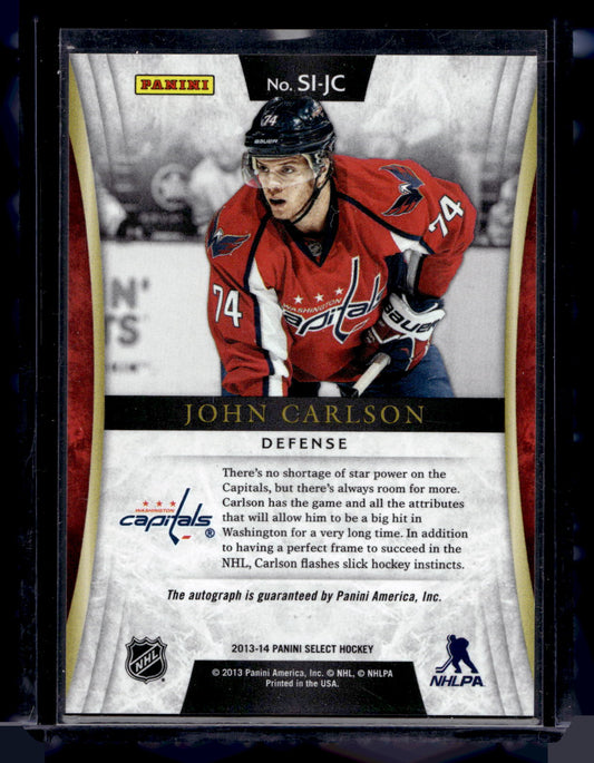 2013-14 Panini Select - Signatures - John Carlson #SI-JC