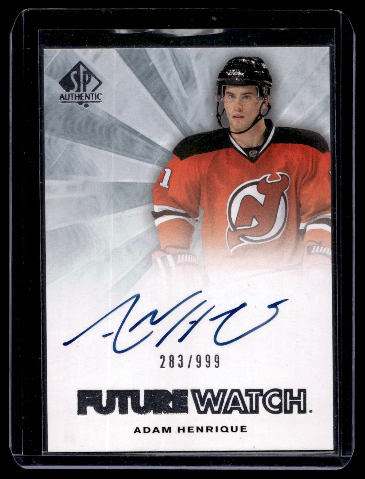 2011-12 Upper Deck SP Authentic - Autographed Future Watch - Adam Henrique #239 /999 RC