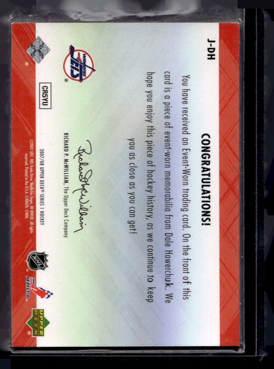 2007-08 Upper Deck - Game Jersey Series 1 - Dale Hawerchuk #J-DH