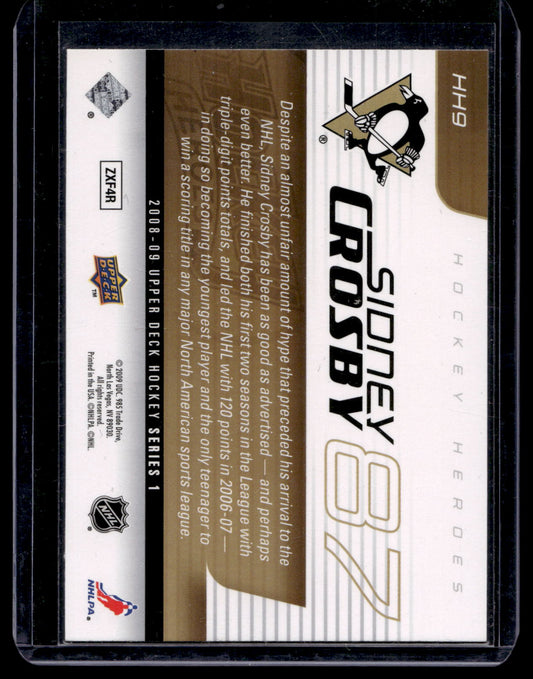 2008-09 Upper Deck - Hockey Heroes - Sidney Crosby #HH9